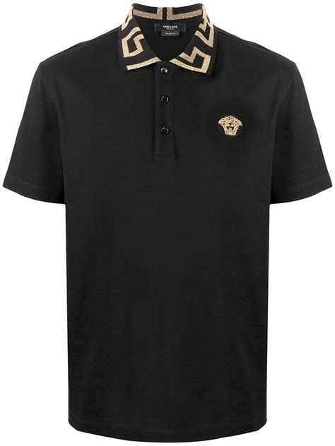 versace polo shirt free shipping|Versace long sleeve polo.